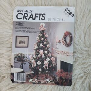 McCall's Vintage Craft Heart & Sole Christmas Sewing Pattern 3284